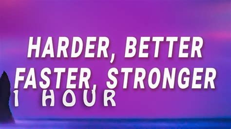 testo harder better faster stronger|work it faster make it better lyrics.